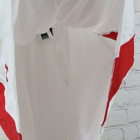 Under Armour Women's Athletic Skirt Red/White Nylon Mesh Tennis Golf Size SMALL - Picture 3 of 7